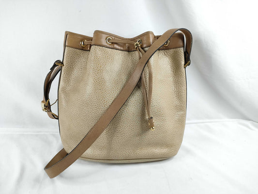 Dior Leather Drawstring Shoulder Bag