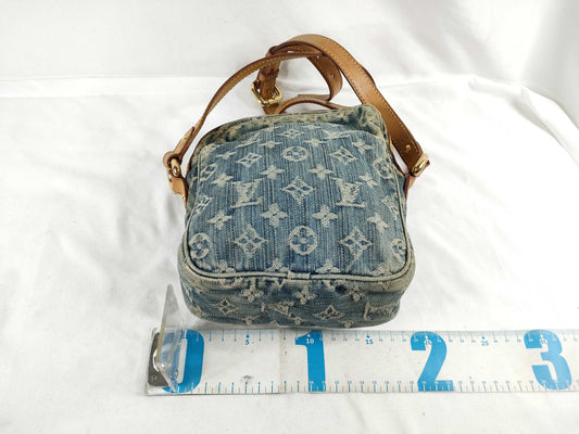 LOUIS VUITTON Denim Back LV Shoulder Bag