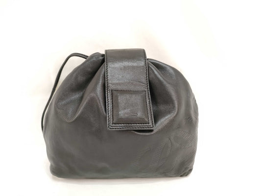 LOEWE LOEWE Shoulder Bag Anagram Black Drawstring Shoulder Bag