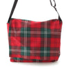 COMME des GARCONS Large Format Wool Canvas Plaid Messenger Shoulder Bag GQ-K202 Red