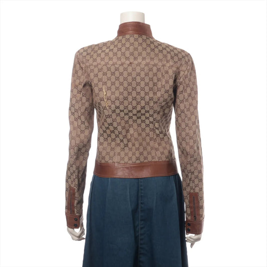 GUCCI GG Jacket, Size 42, Brown