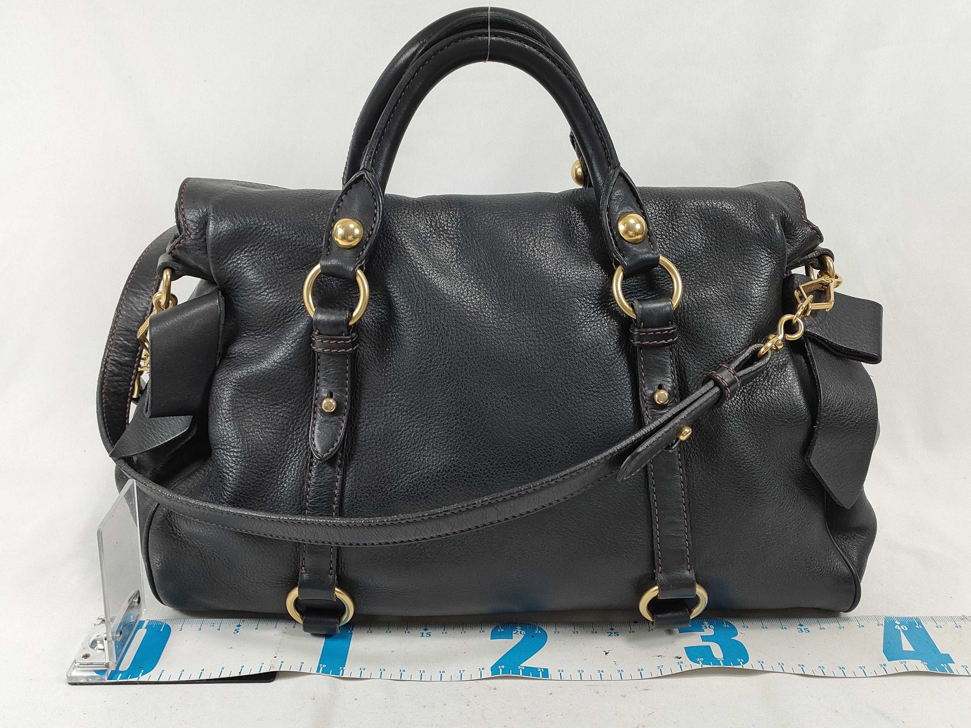 Miu Miu 2-Way Handbag Black