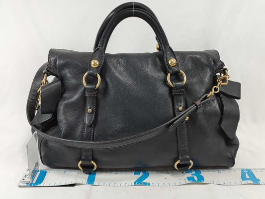 Miu Miu 2-Way Handbag Black