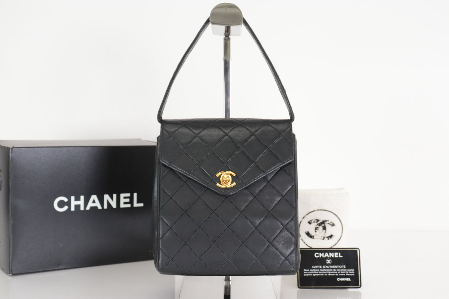 CHANEL Turnlock Lamb Handbag, No. 1