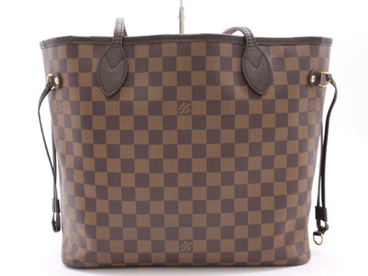 LOUIS VUITTON N41358 Damier Neverfull MM Cerise Tote Bag with Pouch