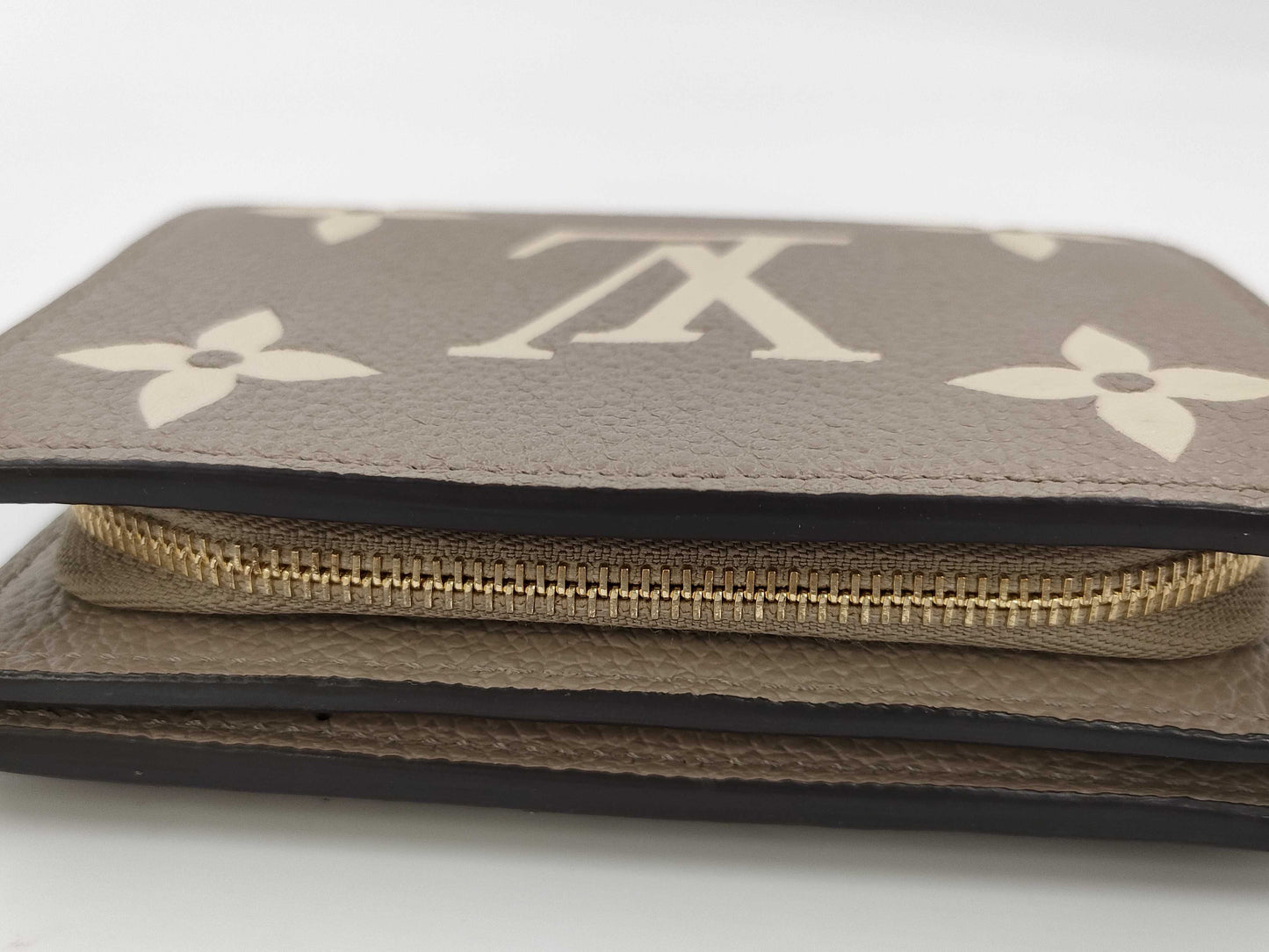 LOUIS VUITTON Monogram Empreinte Portefeuille Claire M82370 with box, dust bag, instruction manual, tag, and wallet