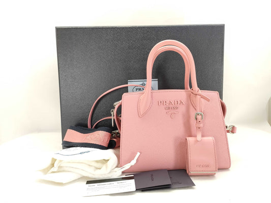 PRADA Saffiano handbag/shoulder bag with box and dust bag