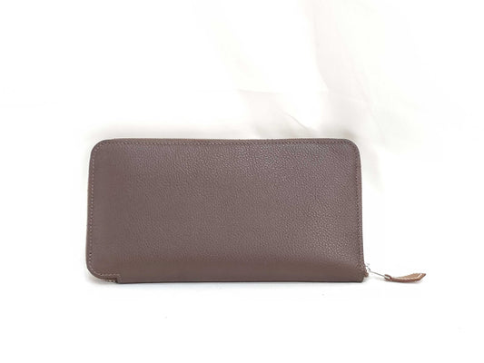 HERMES SLG AZAP SILK-IN LONG WALLET B STAMP EVERCOLOR Wallet