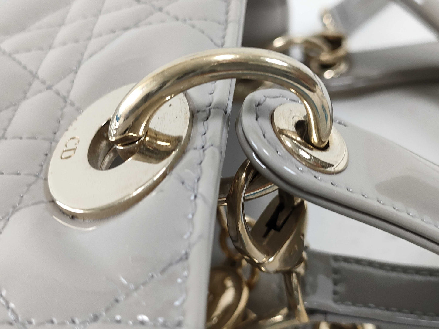 Dior Dior Enamel Lady Dior Handbag