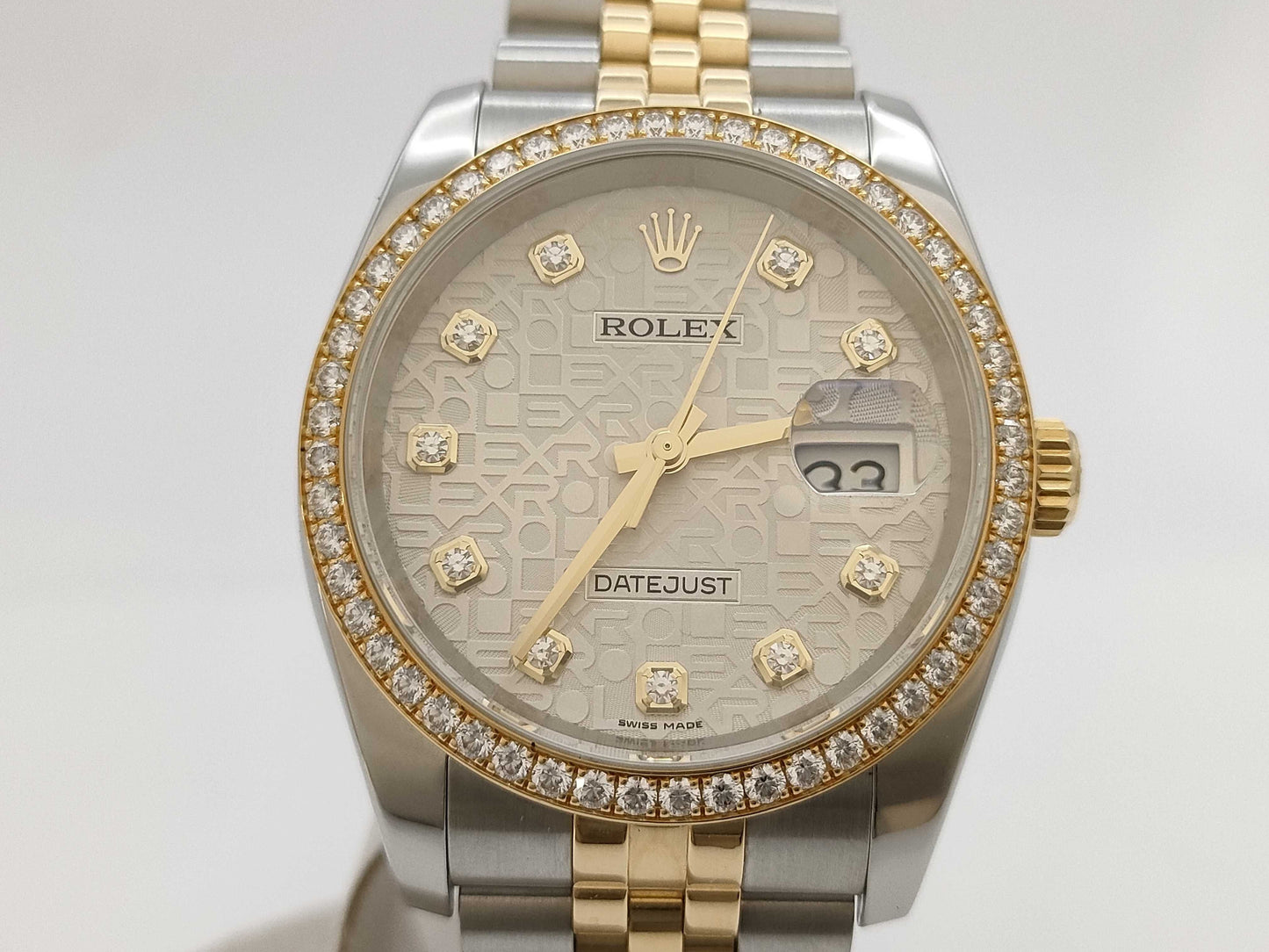 ROLEX 116243G 0808L381 Silver Horicon Men's Watch