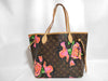 LOUIS VUITTON Monogram Rose Neverful MM Handbag