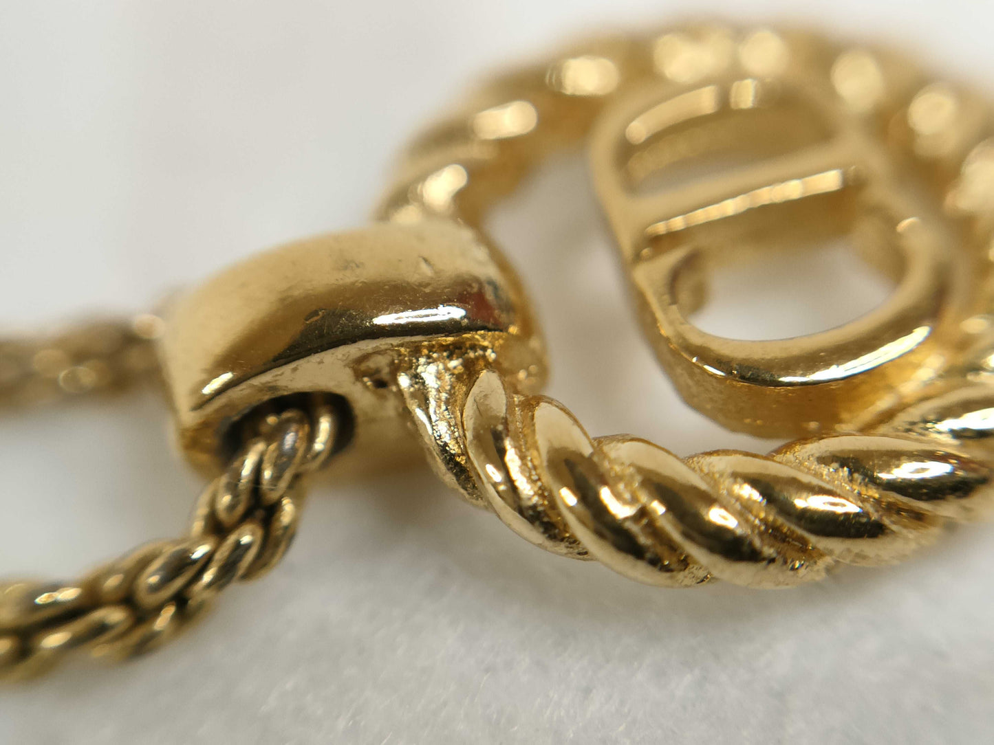 Dior Christian Dior necklace logo