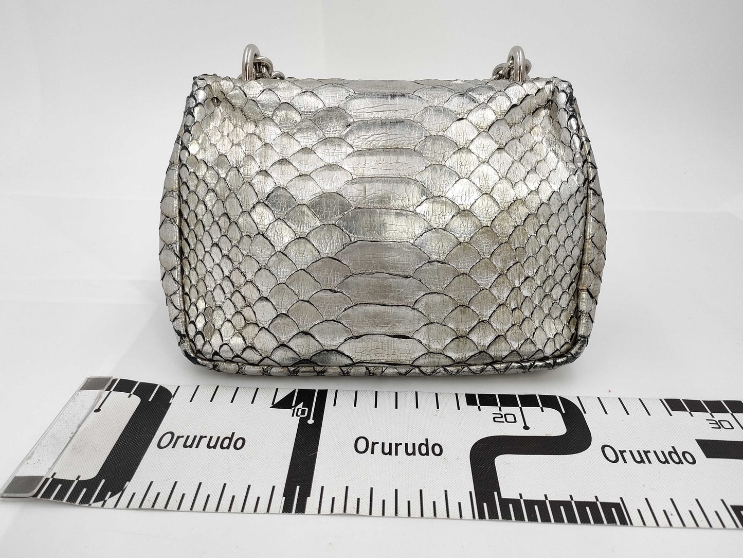 Tom Ford Chain Shoulder Bag with Real Python and Turn Lock