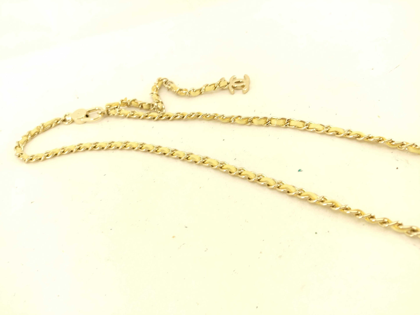 CHANEL Matelasse Chain Mini Waist Pouch Yellow Shoulder Bag