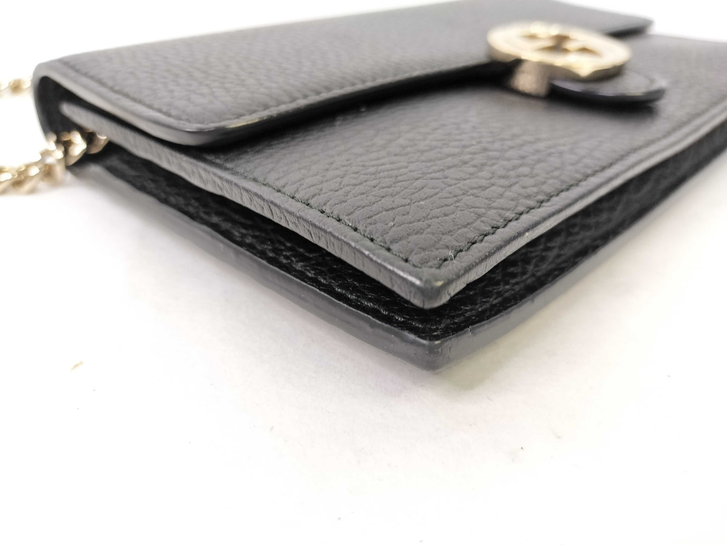 GUCCI Gucci Shoulder Bag Leather Black Clutch Bag
