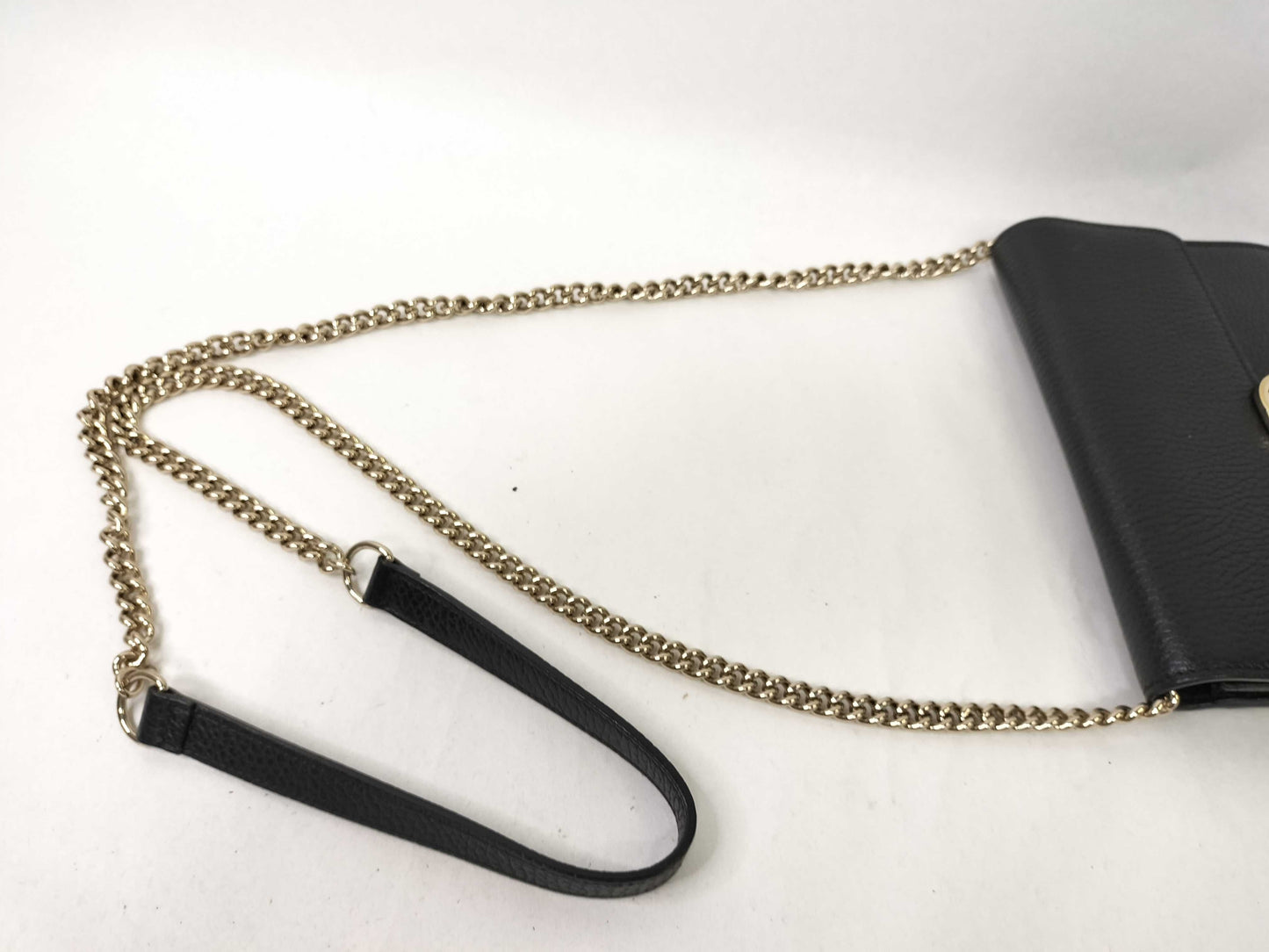 GUCCI Gucci Shoulder Bag Leather Black Clutch Bag