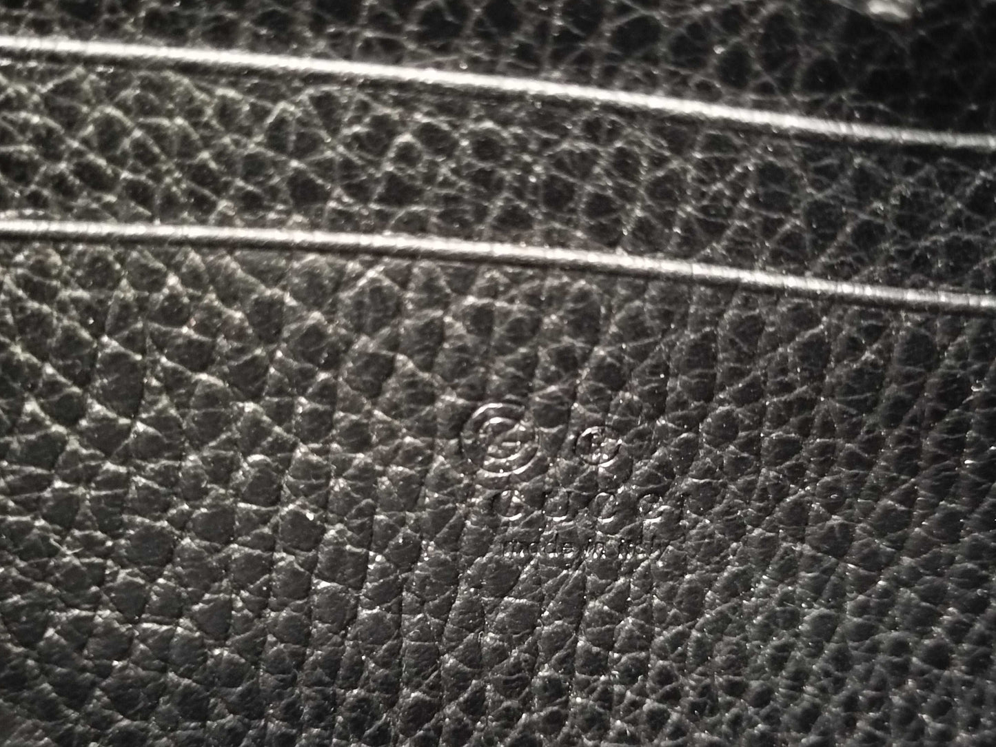 GUCCI Gucci Shoulder Bag Leather Black Clutch Bag