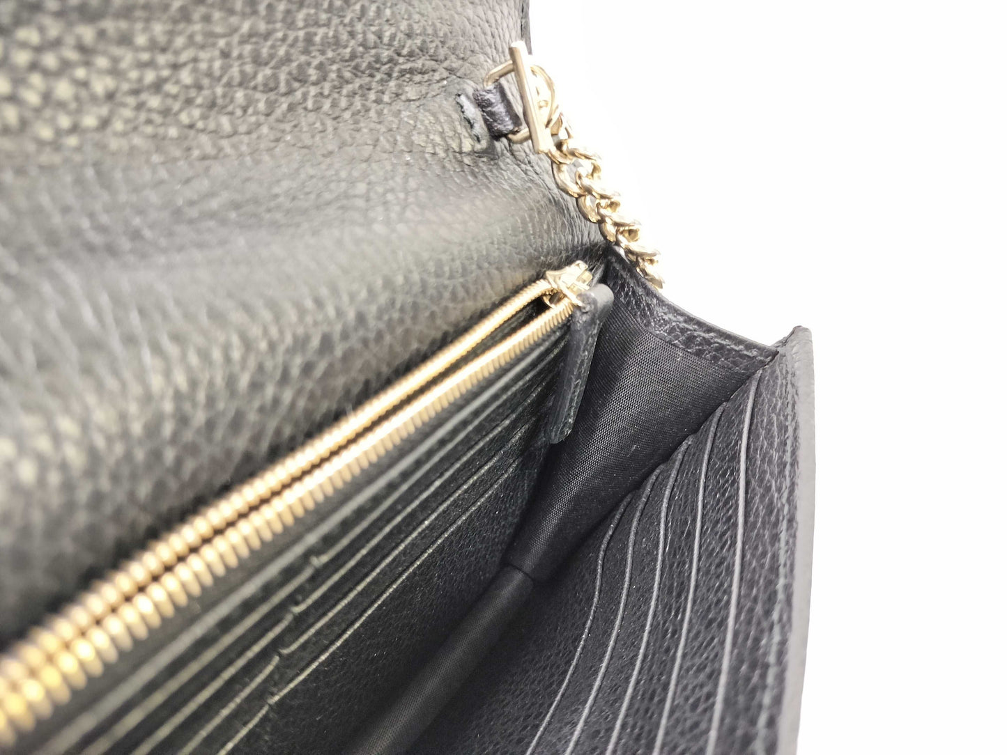 GUCCI Gucci Shoulder Bag Leather Black Clutch Bag