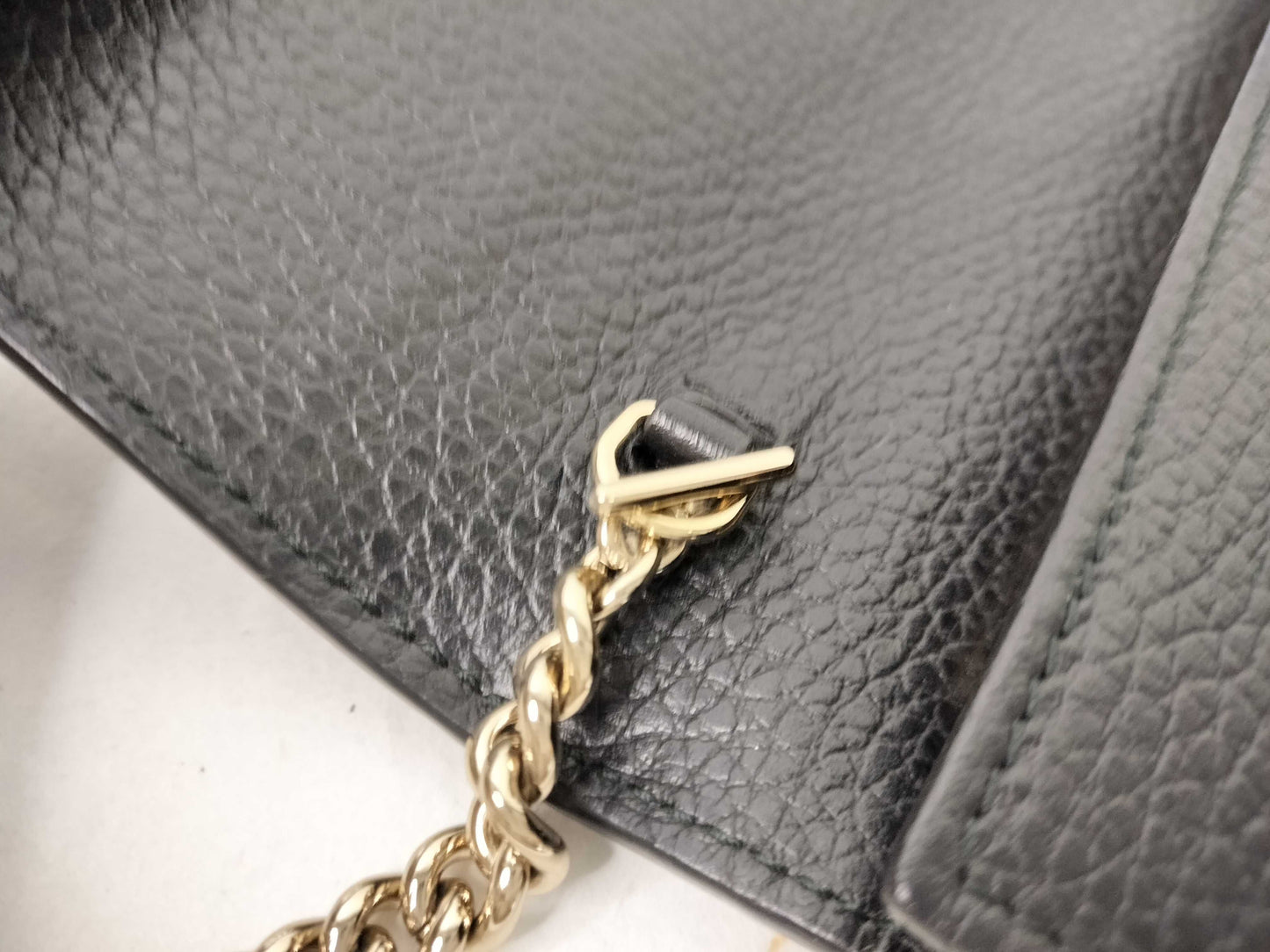 GUCCI Gucci Shoulder Bag Leather Black Clutch Bag