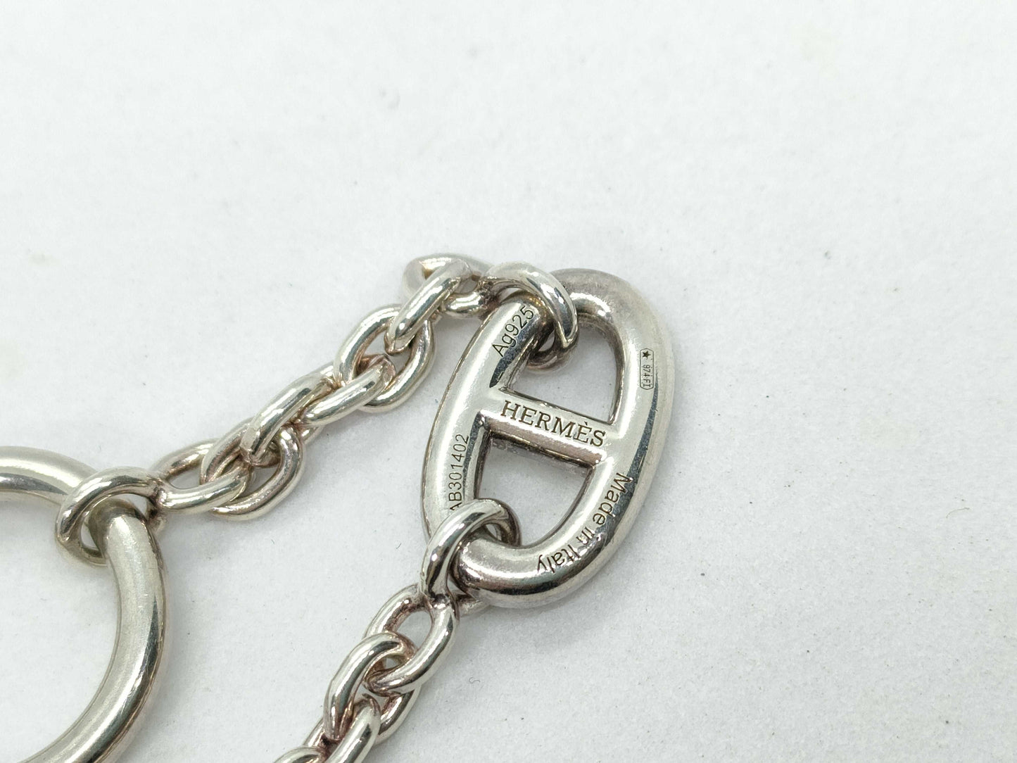 HERMES HERMES Sterling Silver Bracelet Farandoule SV925 LG Bracelet/Bangle