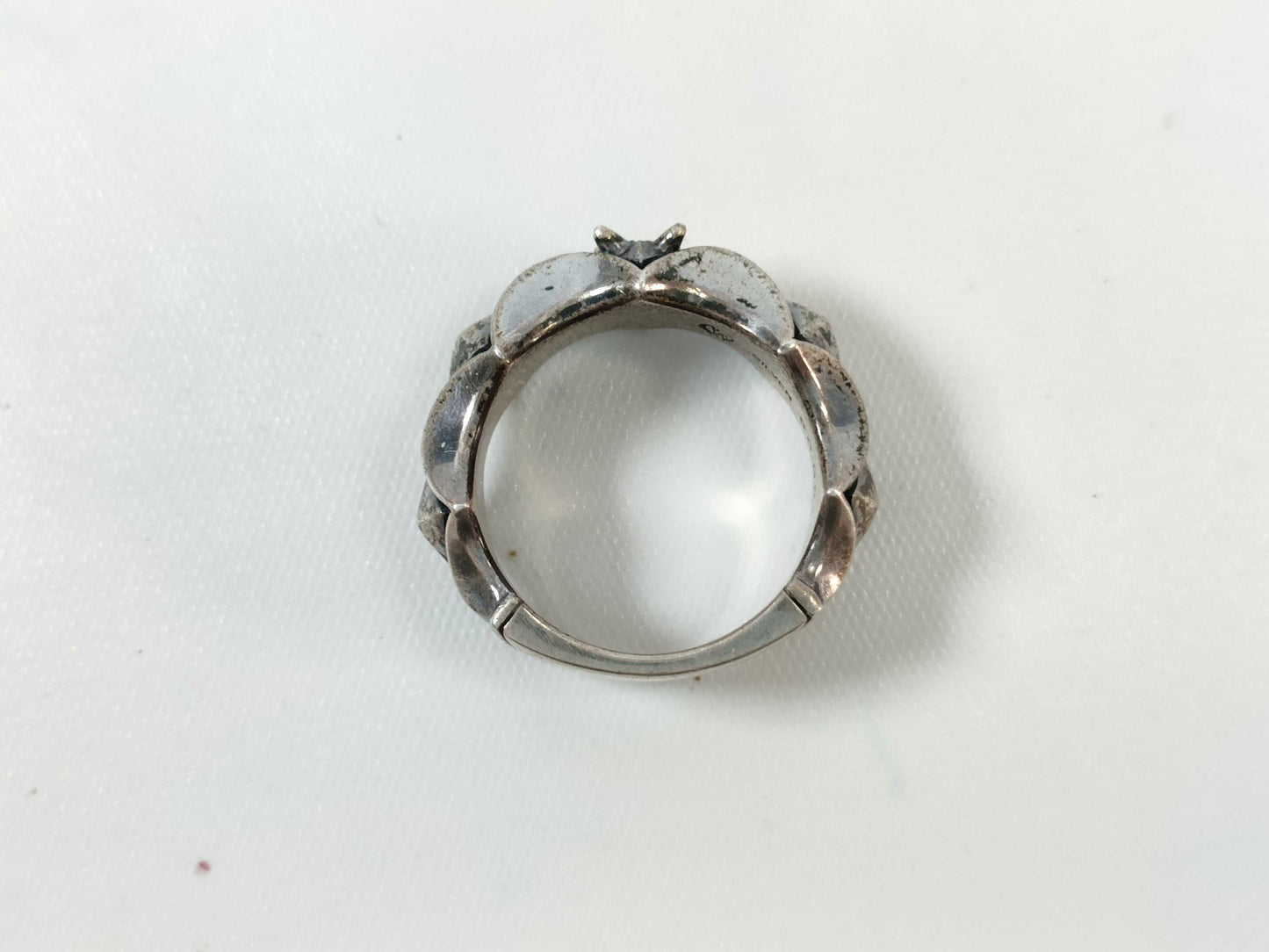 Bloody Mary Colored Stone Ring 925 11.6g