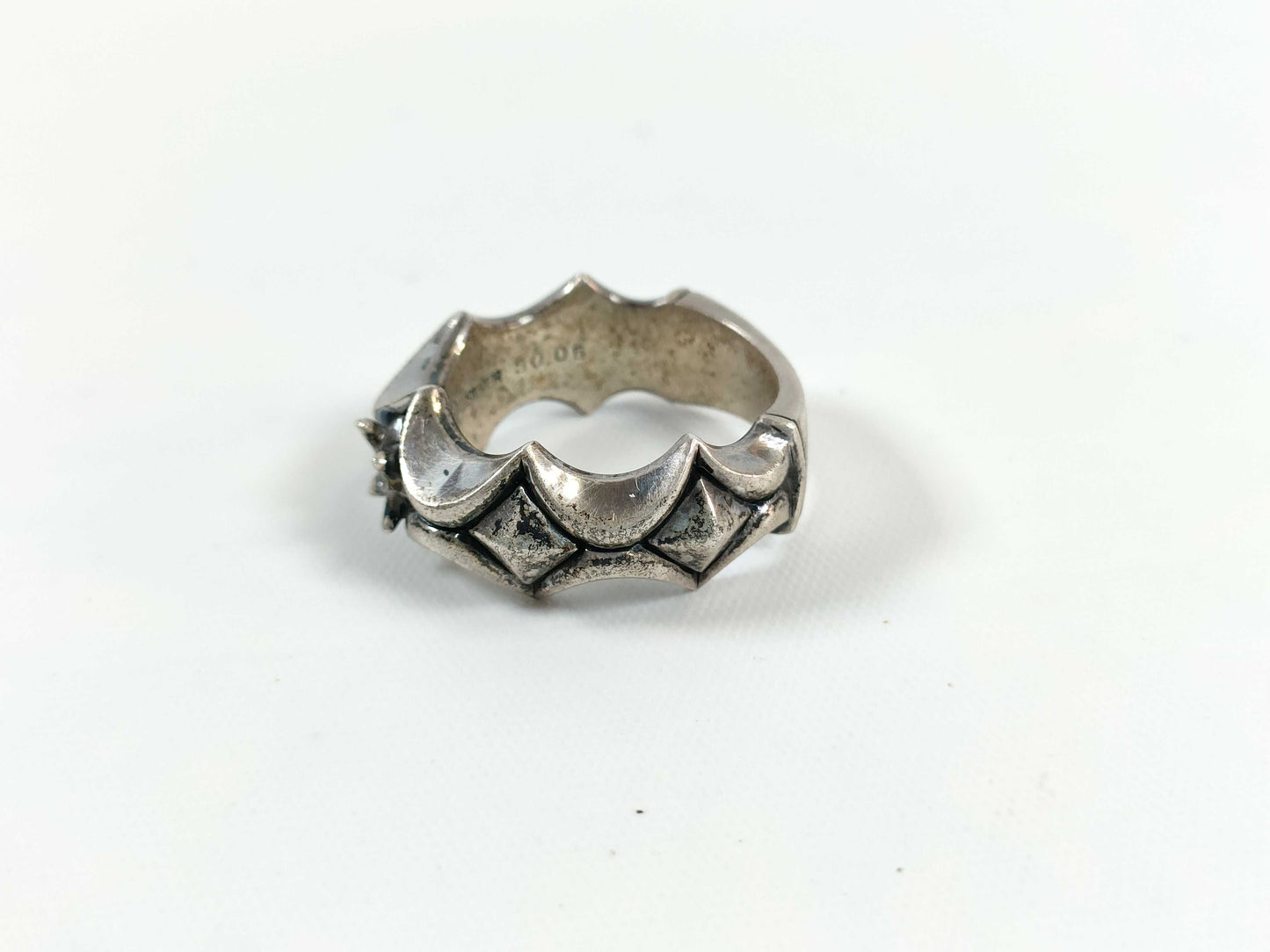 Bloody Mary Colored Stone Ring 925 11.6g