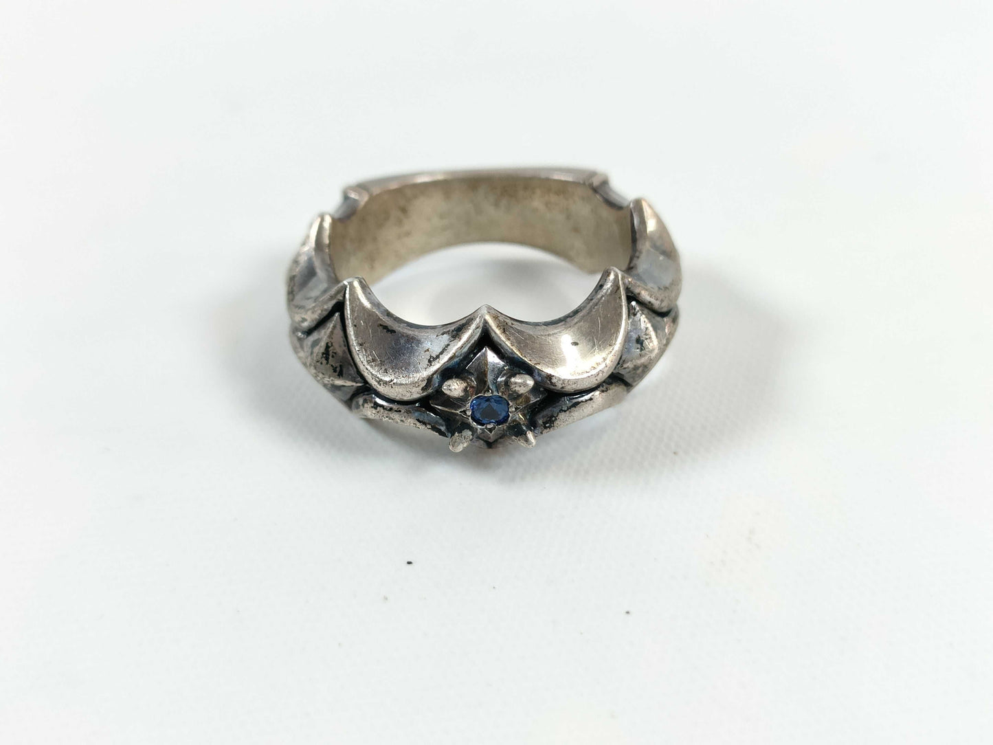 Bloody Mary Colored Stone Ring 925 11.6g