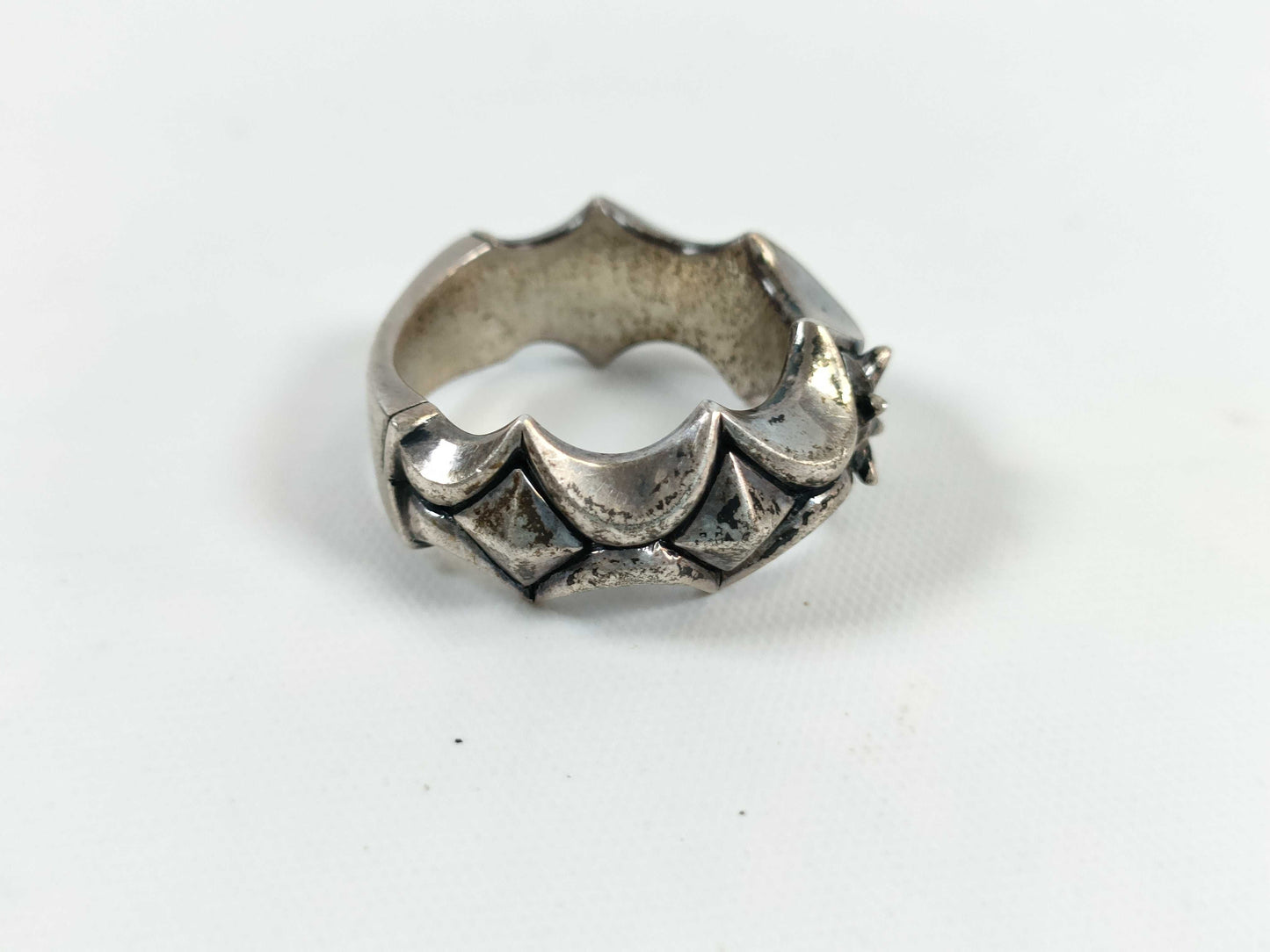 Bloody Mary Colored Stone Ring 925 11.6g