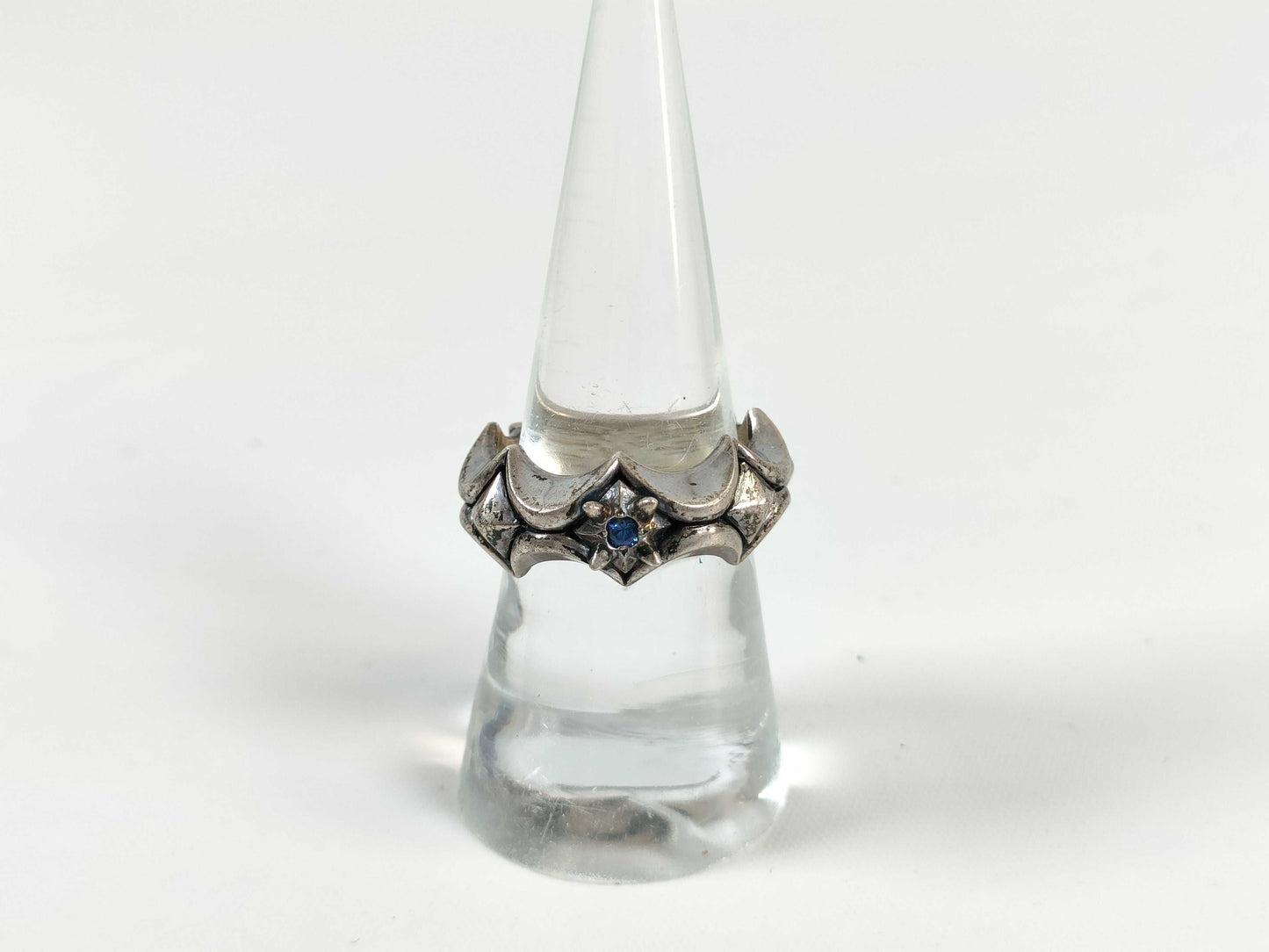 Bloody Mary Colored Stone Ring 925 11.6g