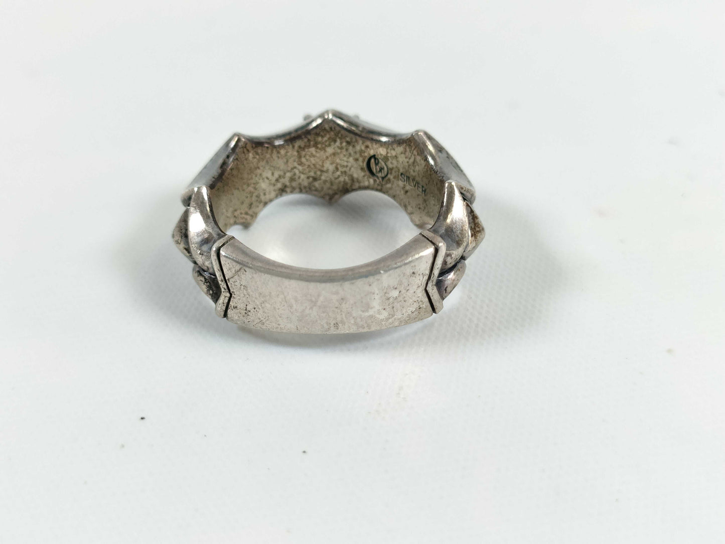 Bloody Mary Colored Stone Ring 925 11.6g