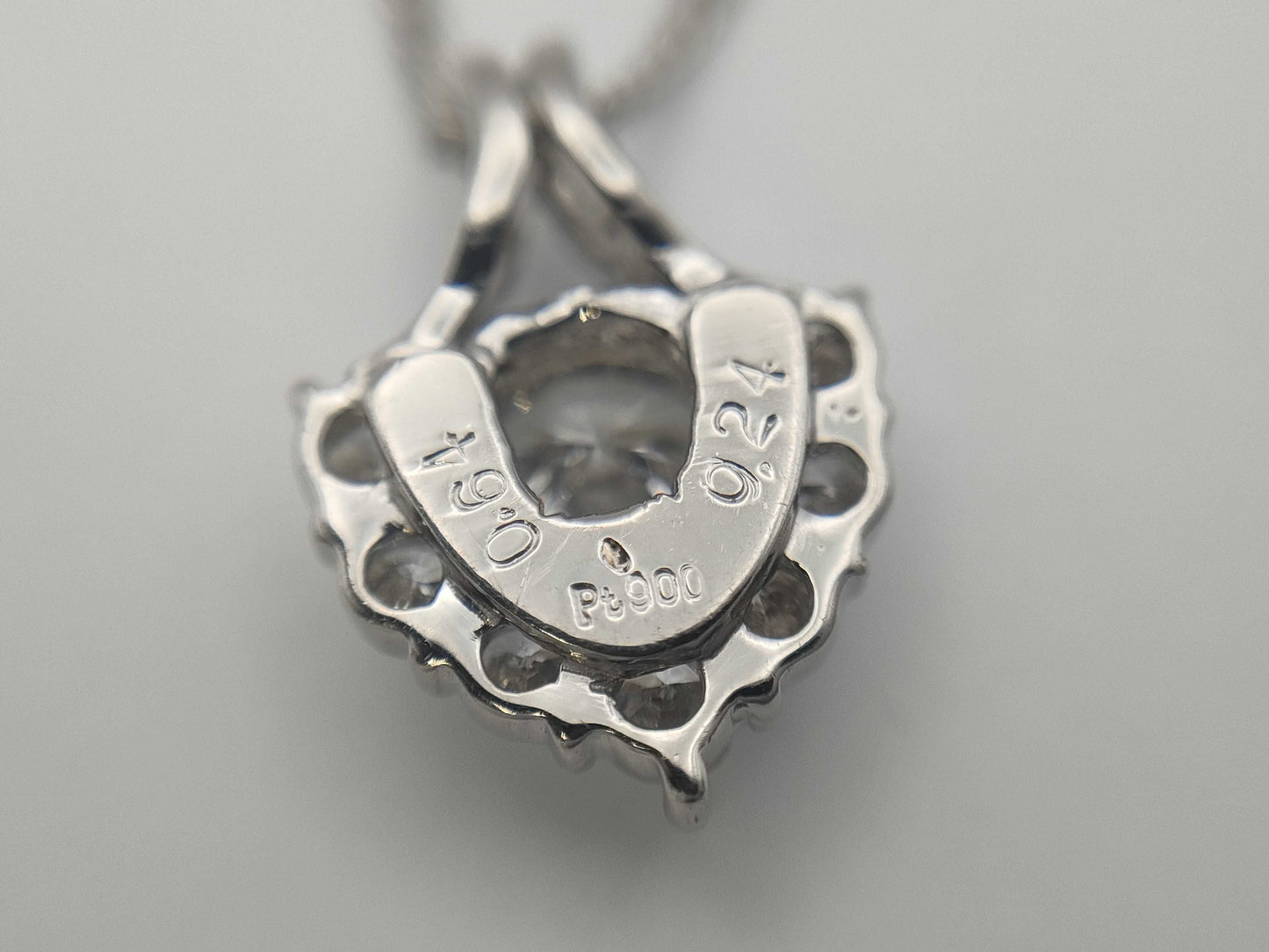 D0.64ct FD0.24ct Pt900/850 4.1g Necklace