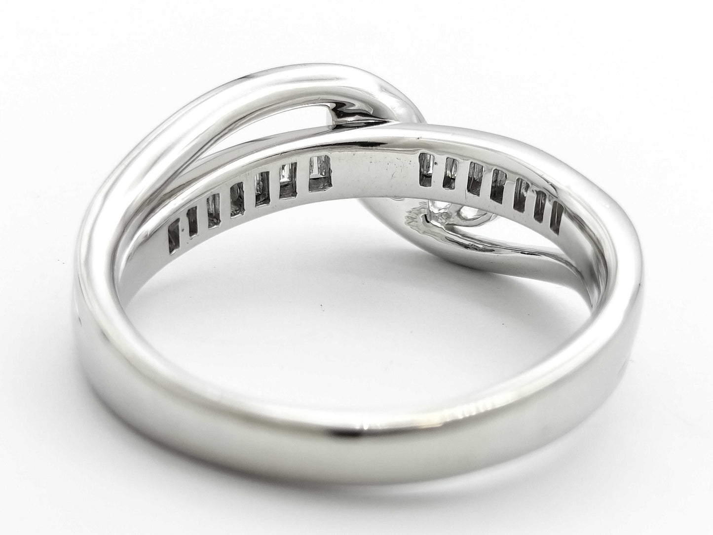 AX 0.72ct D 0.40ct PT900 8.0g Ring