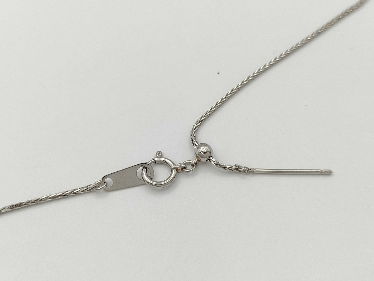 D0.45ct Pt900/850 4.5g Necklace