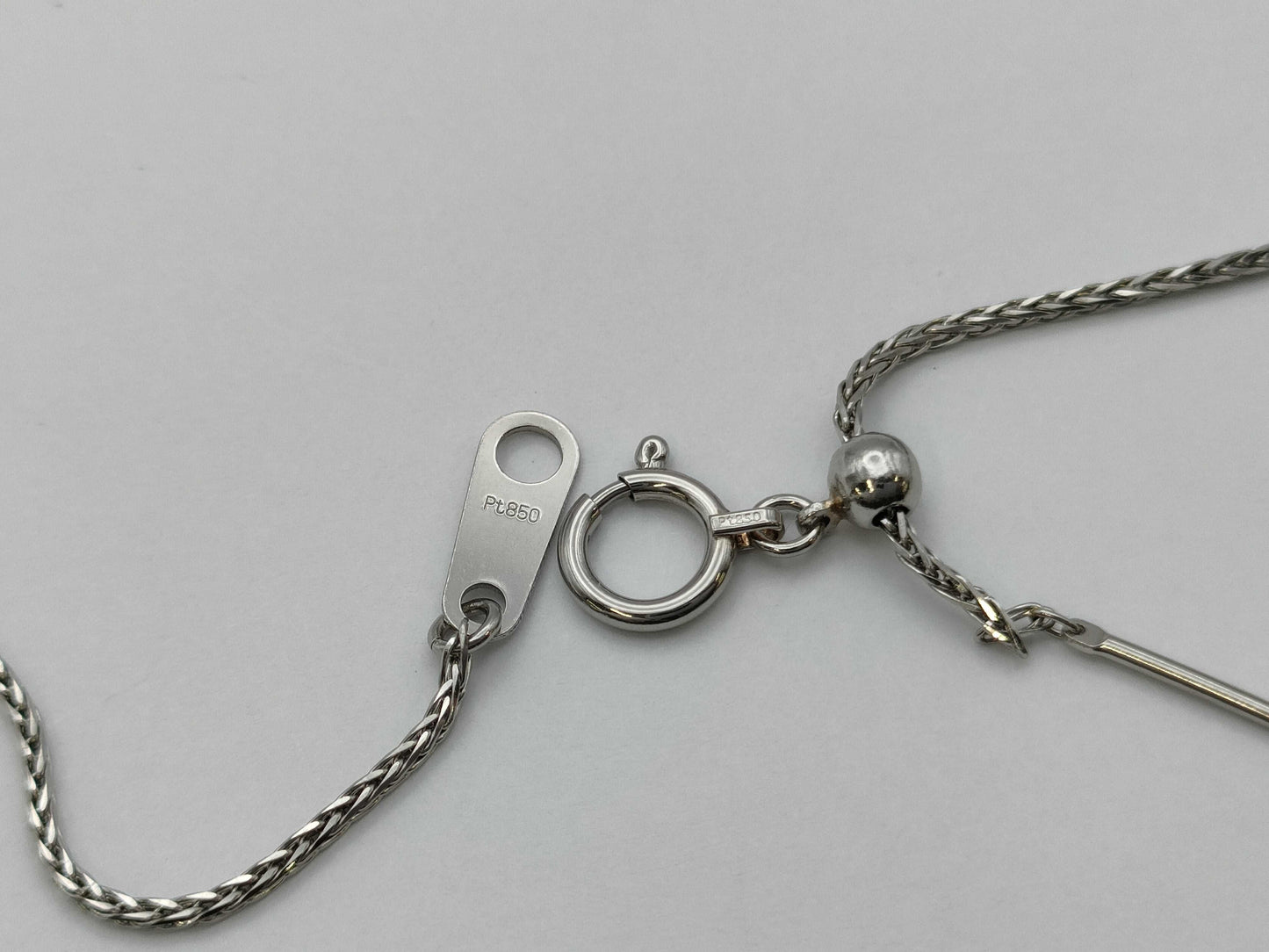 D0.45ct Pt900/850 4.5g Necklace