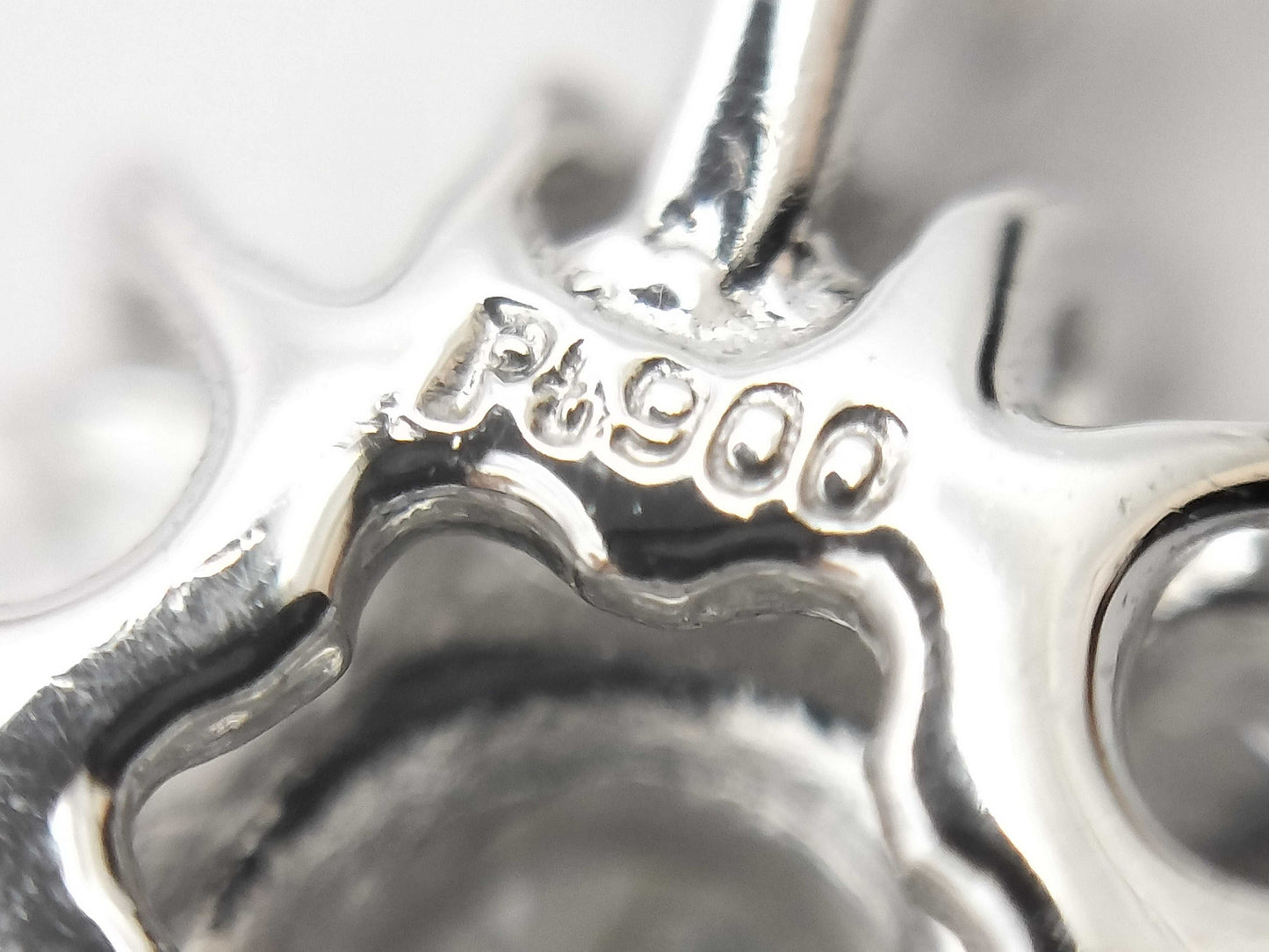 D1.00ct K18WG/PT900 3.3g Necklace