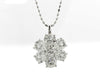 D1.00ct K18WG/PT900 3.3g Necklace