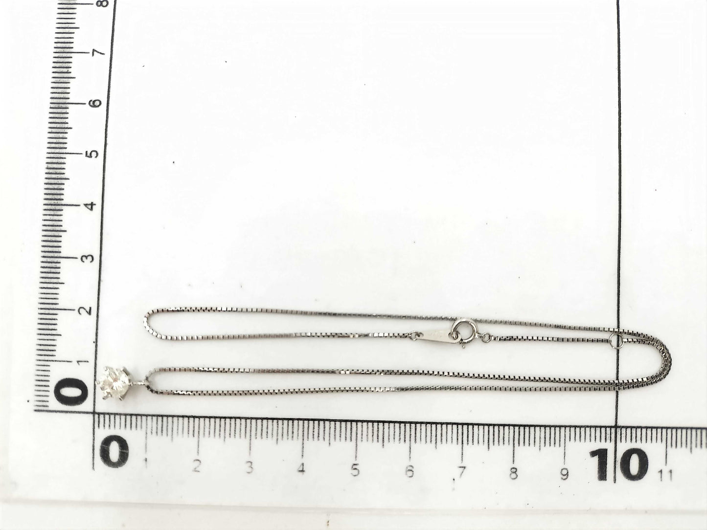 D0.591ct Pt900/850 3.4g Necklace