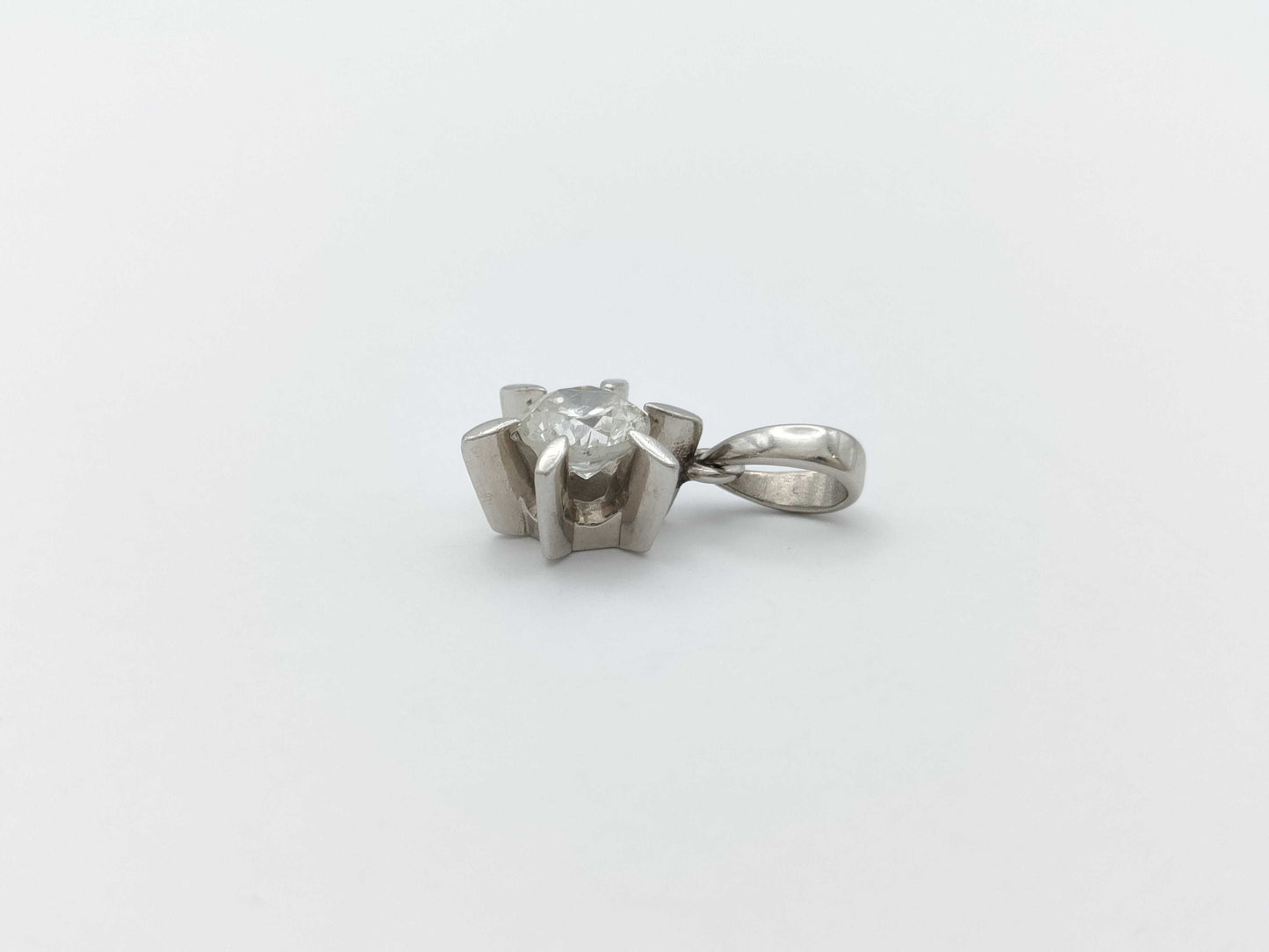 D0.59ct Pt900/850 1.9g Pendant Top