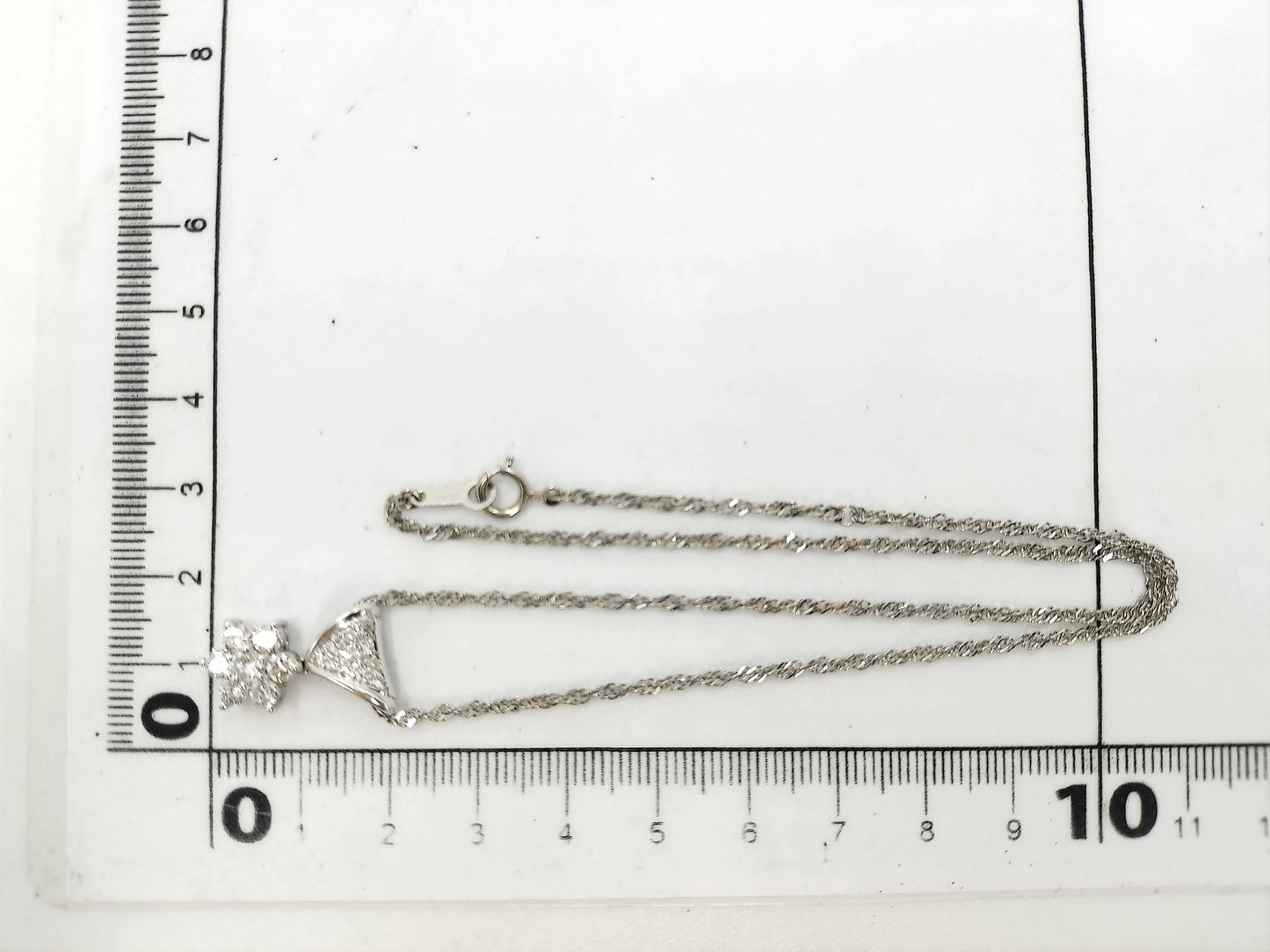 D1.00ct Pt900/850 6.7g Necklace