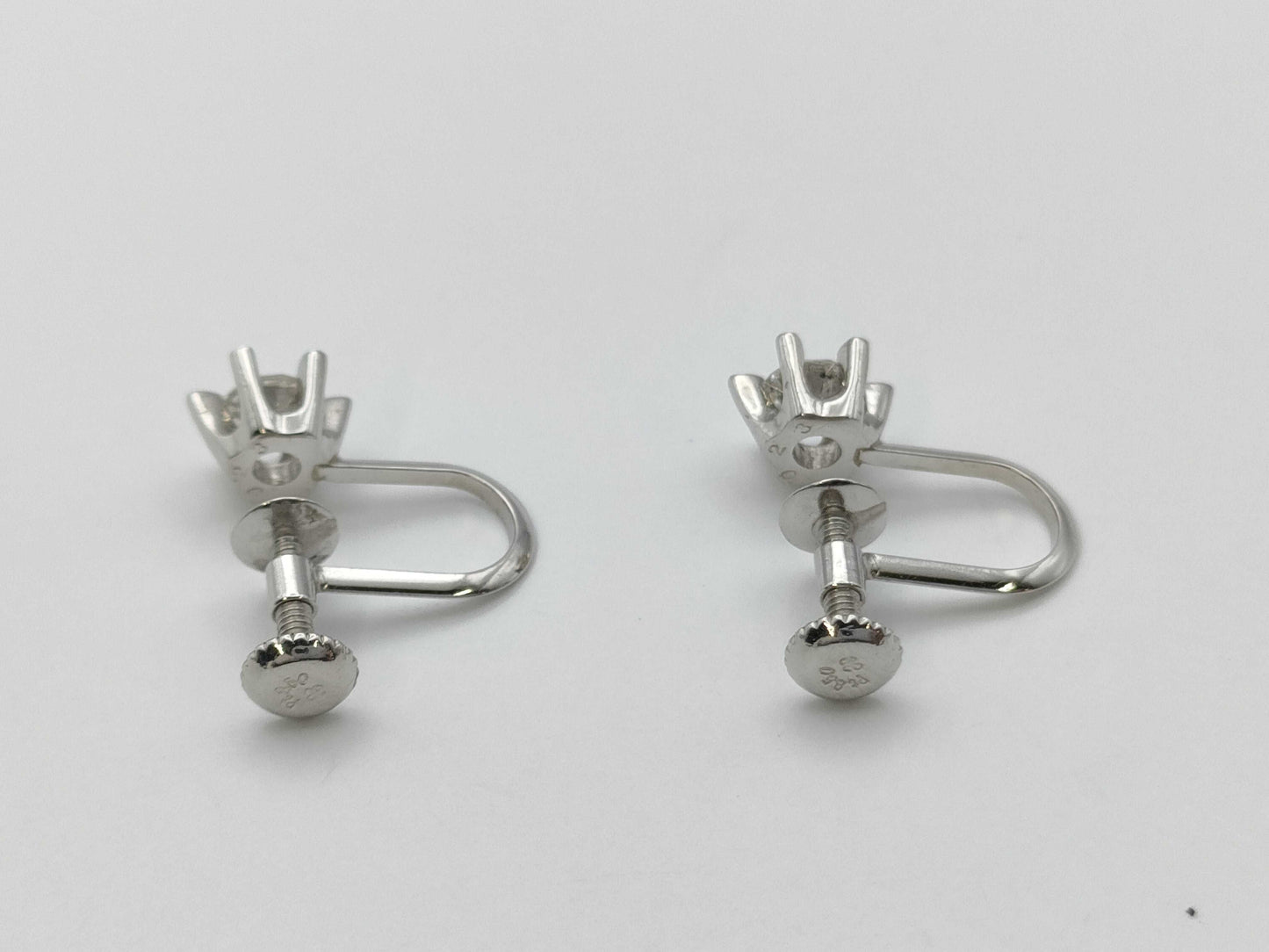 D0.23/0.23ct Pt850 2.2g Earrings