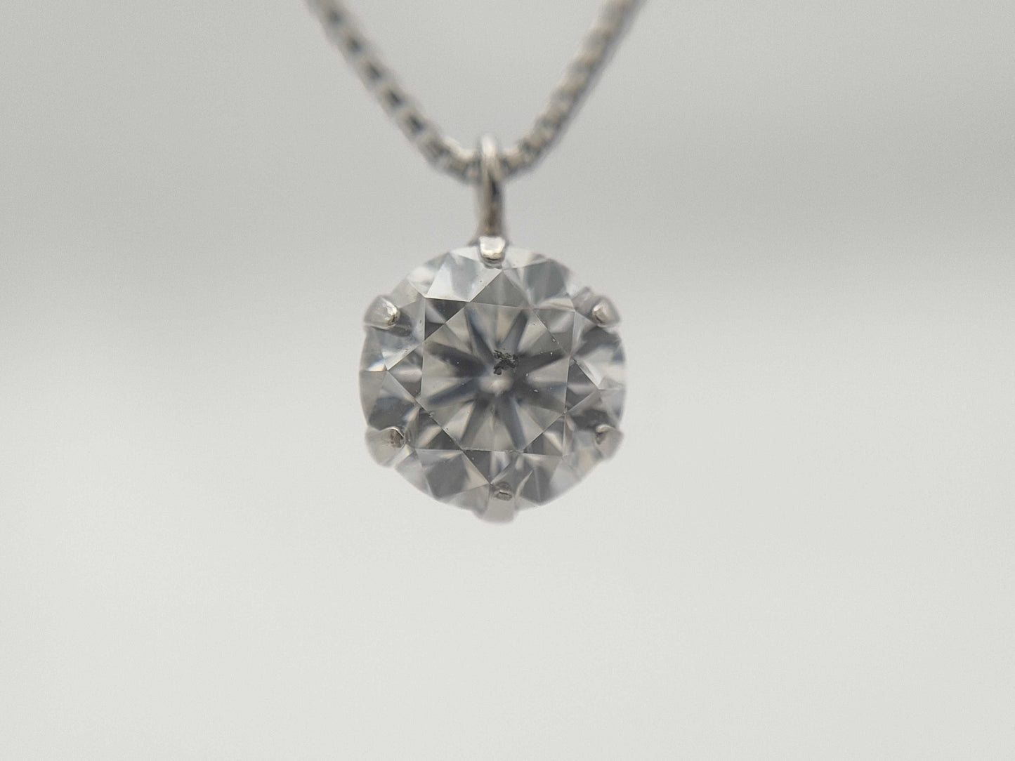 D0.543ct Pt900/850 1.7g Necklace