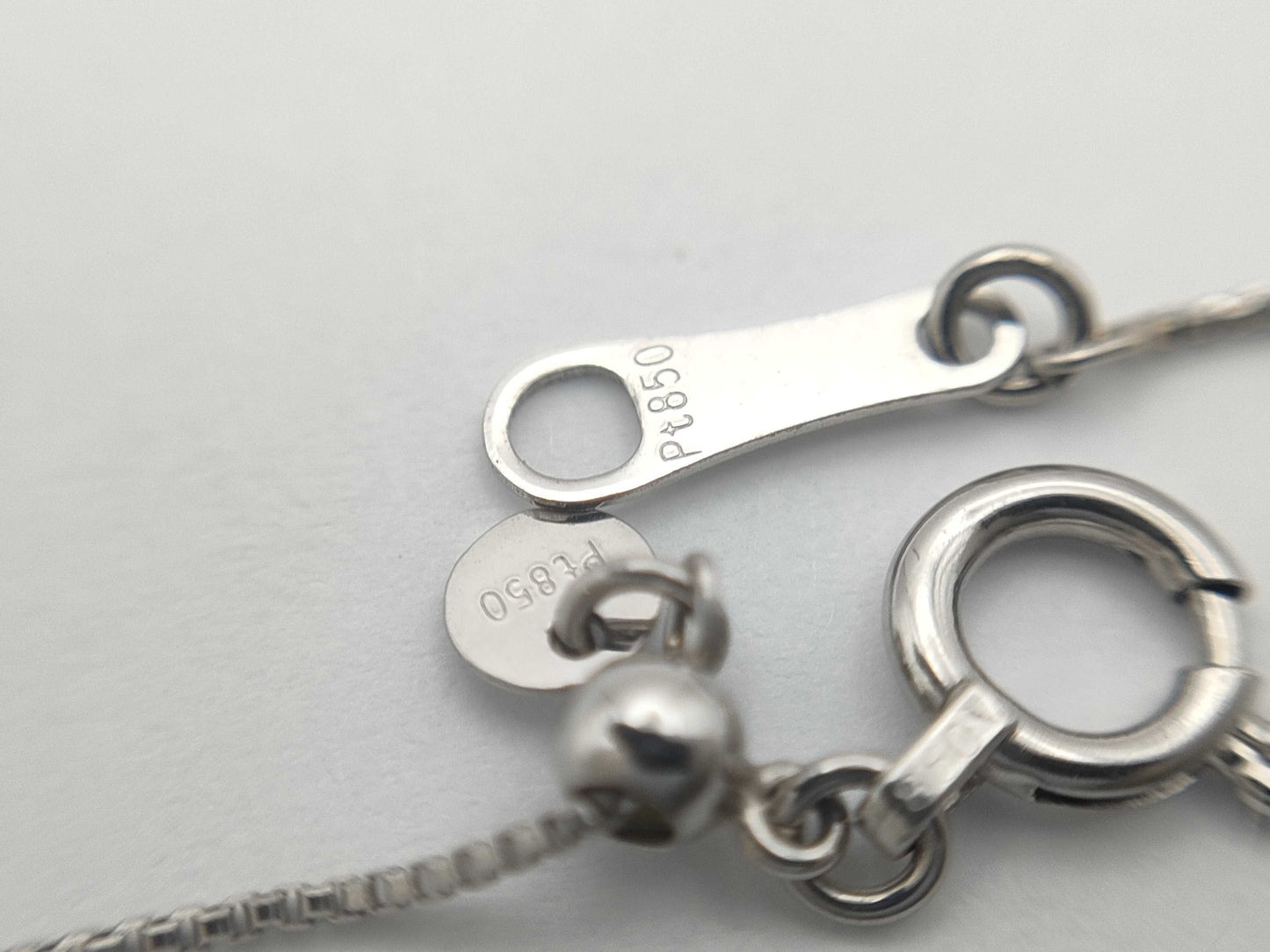 D0.543ct Pt900/850 1.7g Necklace