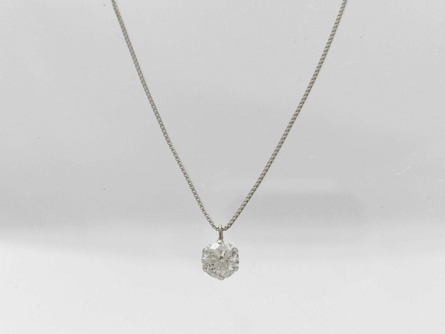 D0.543ct Pt900/850 1.7g Necklace