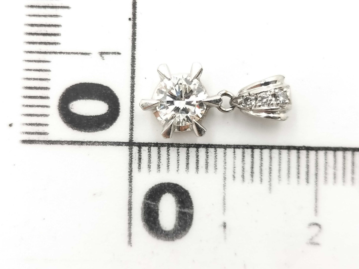 D 0.50ct FD 0.03ct PT900 1.6g Pendant Top