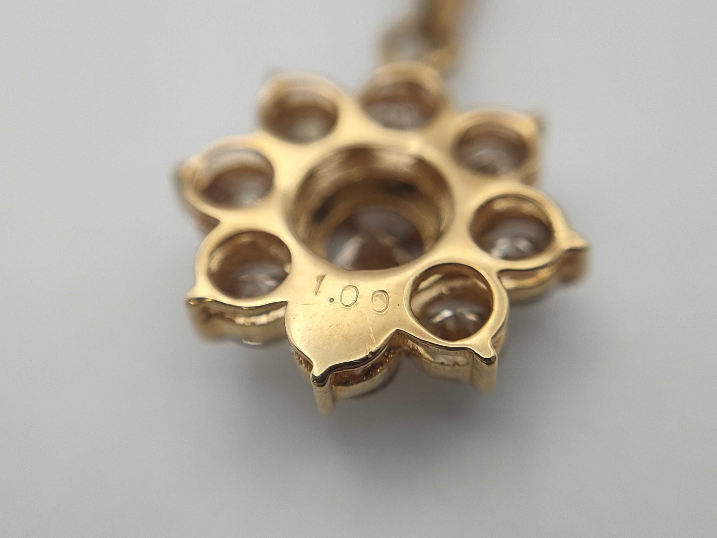 D1.00ct K18 2.3g Necklace