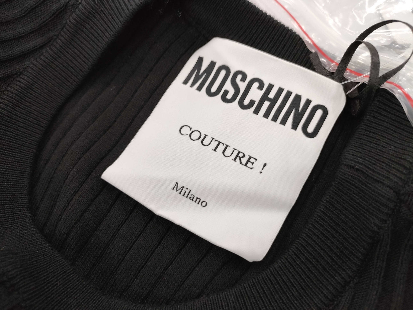 MOSCHINO Moschino Black Chiffon Dress Size 40