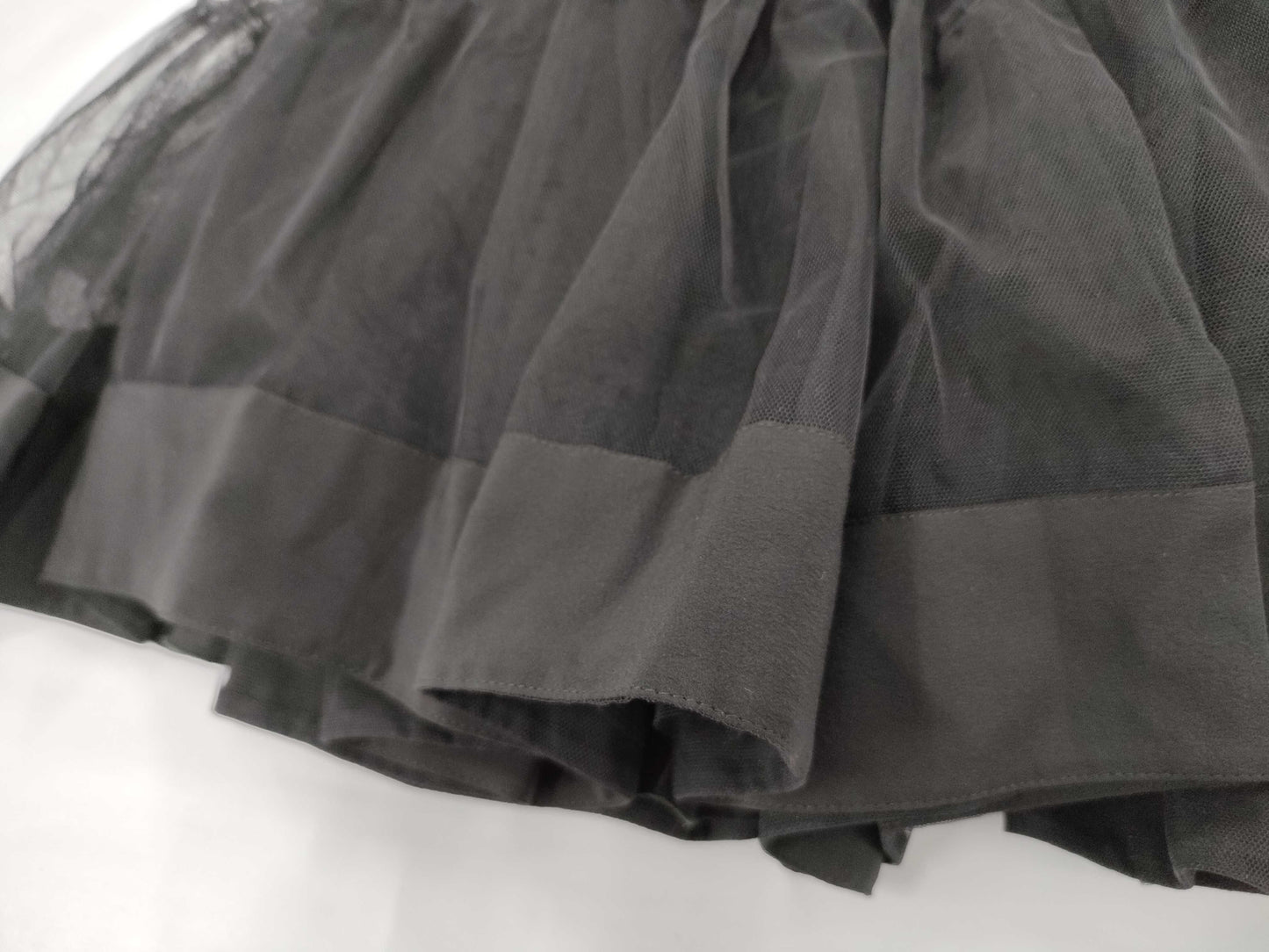 MOSCHINO Moschino White Top x Black Chiffon Skirt Dress Size 40 Dress