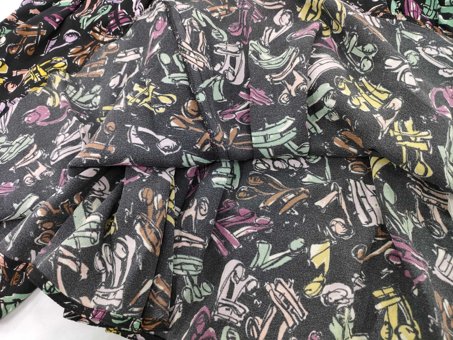 Miu Miu Print Chiffon Dress Size 40