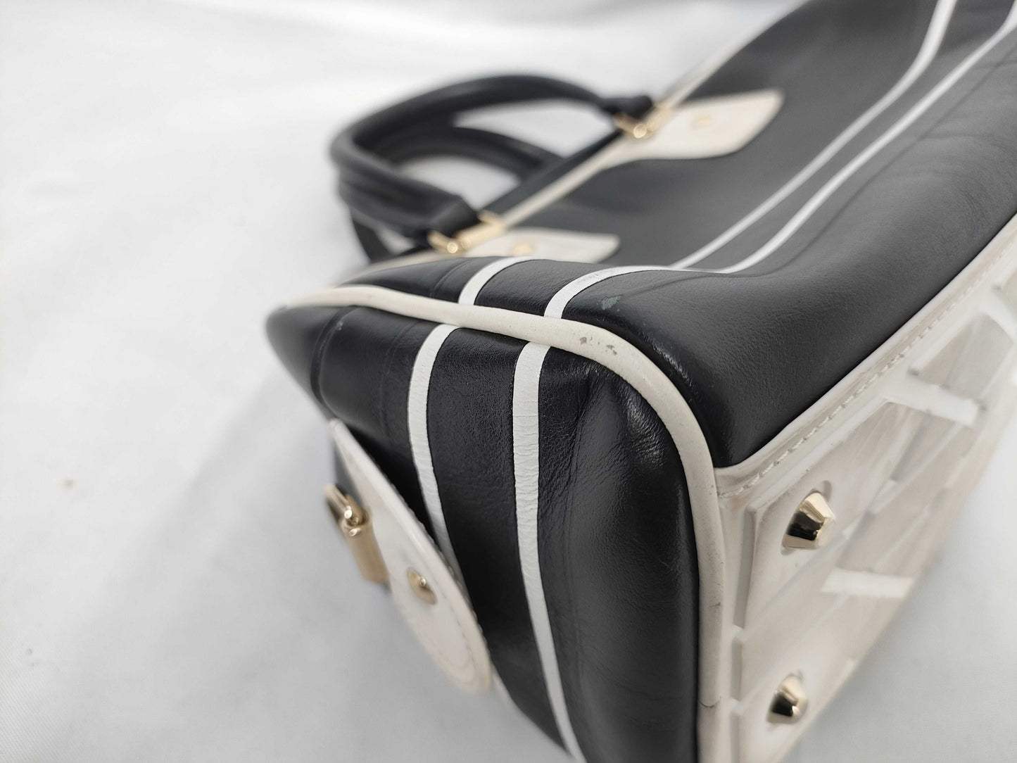Dior VIBE Leather Small Bowling Handbag