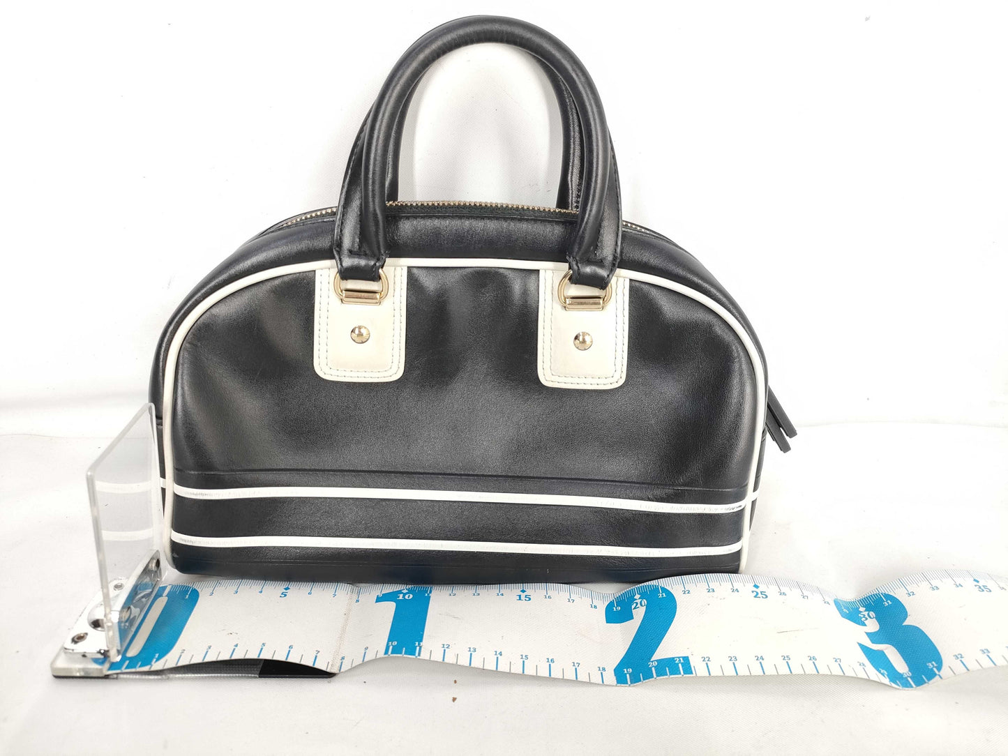 Dior VIBE Leather Small Bowling Handbag